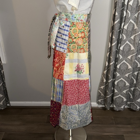 Raggedy Anne Marie Patchwork Maxi Wrap Skirt - Picture 5 of 6
